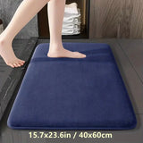 Absorbent Velvet Bathroom Floor Mat