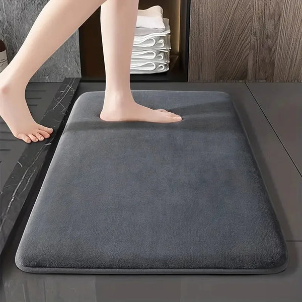 Absorbent Velvet Bathroom Floor Mat